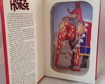 Hollow Book Safe with Dust Jacket. Magnetic closure. Thai Horse