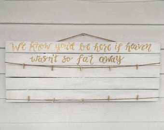 Wedding Memorial Photo Display