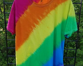 Rainbow/LGBTQ/ Tie Dye T-shirt/ Small, Medium, Large, XL, xxl, xxxl,/ LGBT/Gay Pride T-shirt/ Pride Fest Shirt/ Pride Parade Shirt