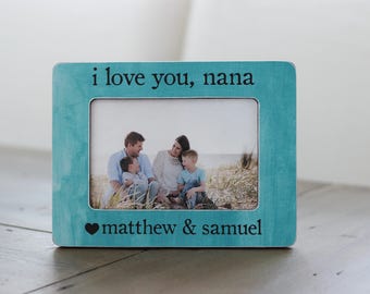 Personalized Gift for Nana | Grandma Nana Gift | Gift for Grandma | I Love You Nana Picture Frame Gift