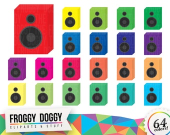 Speakers Clipart, Electronics Clipart, Music Clipart, Sound Clipart, Planner Clipart, Scrapbooking Cliparts