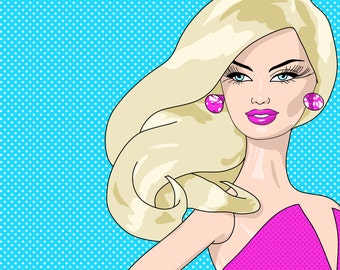 pop art barbie