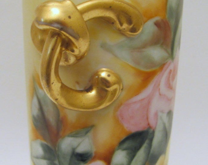 Stunning And Rare 1900 P.H. Leonard Vienna Limoges Vase