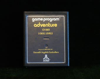 Vintage 1980 Atari 2600 Adventure Video Game Cartridge
