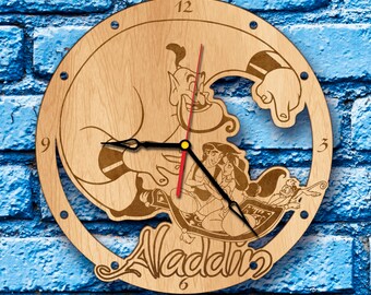 Princess Jasmine Party Clock princess jasmine costume princess jasmine dress alladin accessoires alladin lamp decor art print