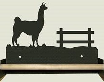 Wood Bar Paper Towel Holder - Llama Design