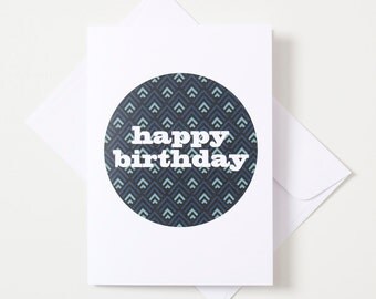 Greeting Card - Geo Circle / Triangle