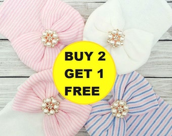 Hospital Newborn Hat, Newborn Baby Girl Hat, Newborn Hat Girl, Newborn Hospital Hat, Newborn Girl Hat, Newborn Hat with Bow