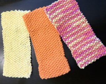 Handmade Knit Reusable Swiffer Covers Set of 3