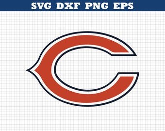 Chicago Bears Svg,Chicago Bears Silhouette,Chicago Bears,Cricut Files,Svg files,Cameo, Chicago Bears DXF,Football Team,Chicago Bears Logo