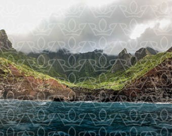 Napali Coast, Kauai, Hawaii Print, Tropical Art Print, Fine Art Photography, Digital Download