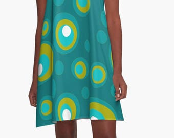Modern Dress, Loose Fitting Dress, A- line Dress, Fun Dress, Summer Dress, Sleeveless Dress, Geometric Dress, Casual Dress, Designer