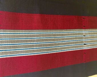 Multicolored aso oke, 80' long gele
