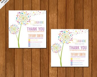 LLR Lula Sticker, Thank You Sticker, Home Office Approved, Dandelion, Printable Card, Marketing, Fashion Consultant Retailer 01