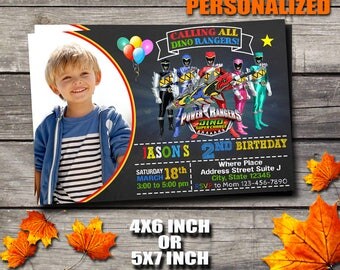 Power Rangers Invitation / Power Rangers Birthday Invitation / Boy Invitation / Boy Birthday Invitation / Birthday Invitation / Invitation