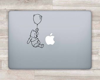 Pooh MacBook Decal Disney MacBook Sticker Winnie The Pooh MacBook Air MacBook Pro 2016 Retina 13 Laptop Decal Laptop Sticker Pooh Bear m1135