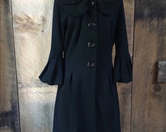 Vintage Ruffle Coat Jacket