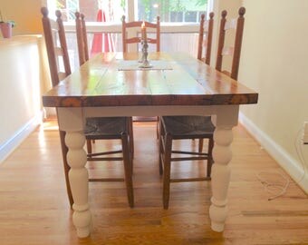 Custom farmhouse dining table