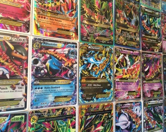 Pokemon Cards : 10 Card Lot GUARANTEED 1 GX/EX! Mega Ex, Break, or Full Art Card.