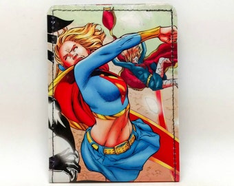 Sewn Duct Tape Comic Book Wallet - Supergirl Design 7