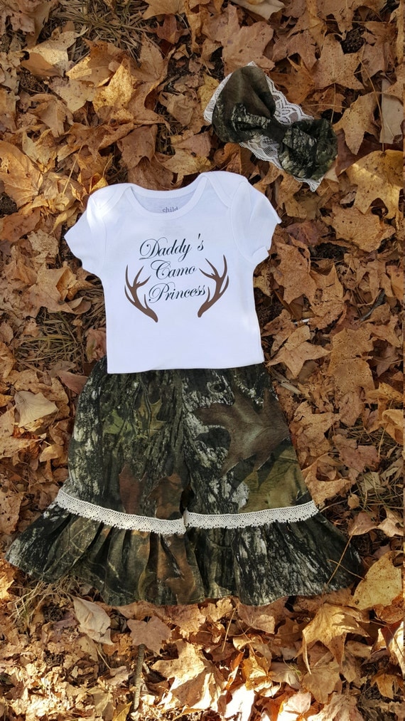 Items similar to Baby Hunting Clothes, Daddy's Camo Princess shirt