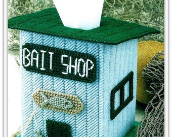 Tissue Box Cover Pattern - Fisherman Bait Shop - Instant Download PDF 59105728