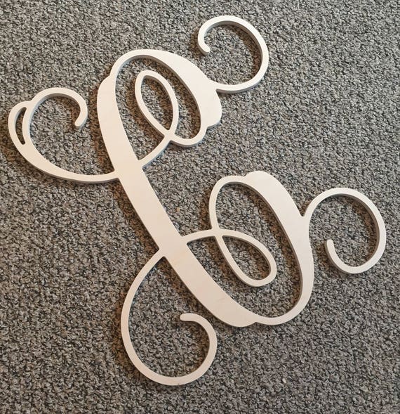 20 Inch Vine Letter C Unpainted