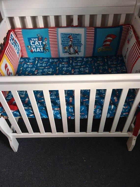 Dr Seuss Cat in the Hat Custom Boutique Crib/Mini Crib Nursery