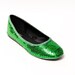 green ballet slippers