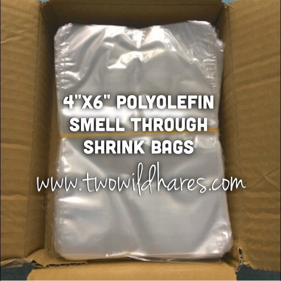 500 4x6 Polyolefin Shrink Bags smell through