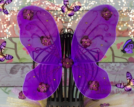 Purple Butterfly Costumes And Wings