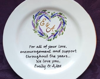 Wedding Mother of the bride gift - Gift Mother of the Groom Wedding gift for Mom and Dad - Thank you Mom & Dad -Parents gift-ELEGANCE Heart