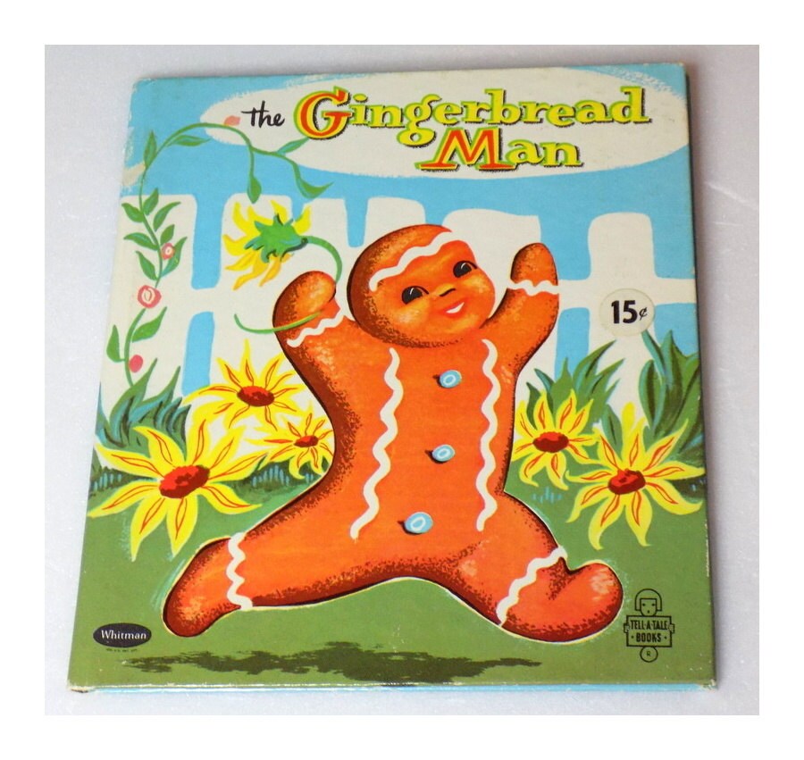 1958 The Gingerbread Man Book Illustrated Short Story