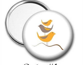 Bird Pocket Mirror - choose from 3 styles