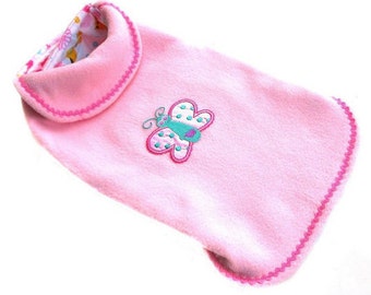 Dog coat, small dog coat, pet clothes, girly dog coat, dog jacket, back length 12 in. ( 30,5 cm)