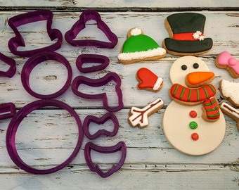 Build a Snowman Kit Cookie Cutter and Fondant Cutter and Clay Cutter