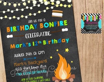 BONFIRE invitation - YOU Print