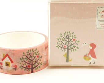 Little Red Riding Hood - Japanese Washi Masking Tape - 20mm wide - 5.5 yards