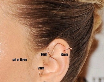 Cartilage Hoop Earring-Cartilage Hoop-Cartilage Earring-Tragus Earring-Cartilage-Cartilage Piercing-Helix Earring-Nose Ring-Cartilage