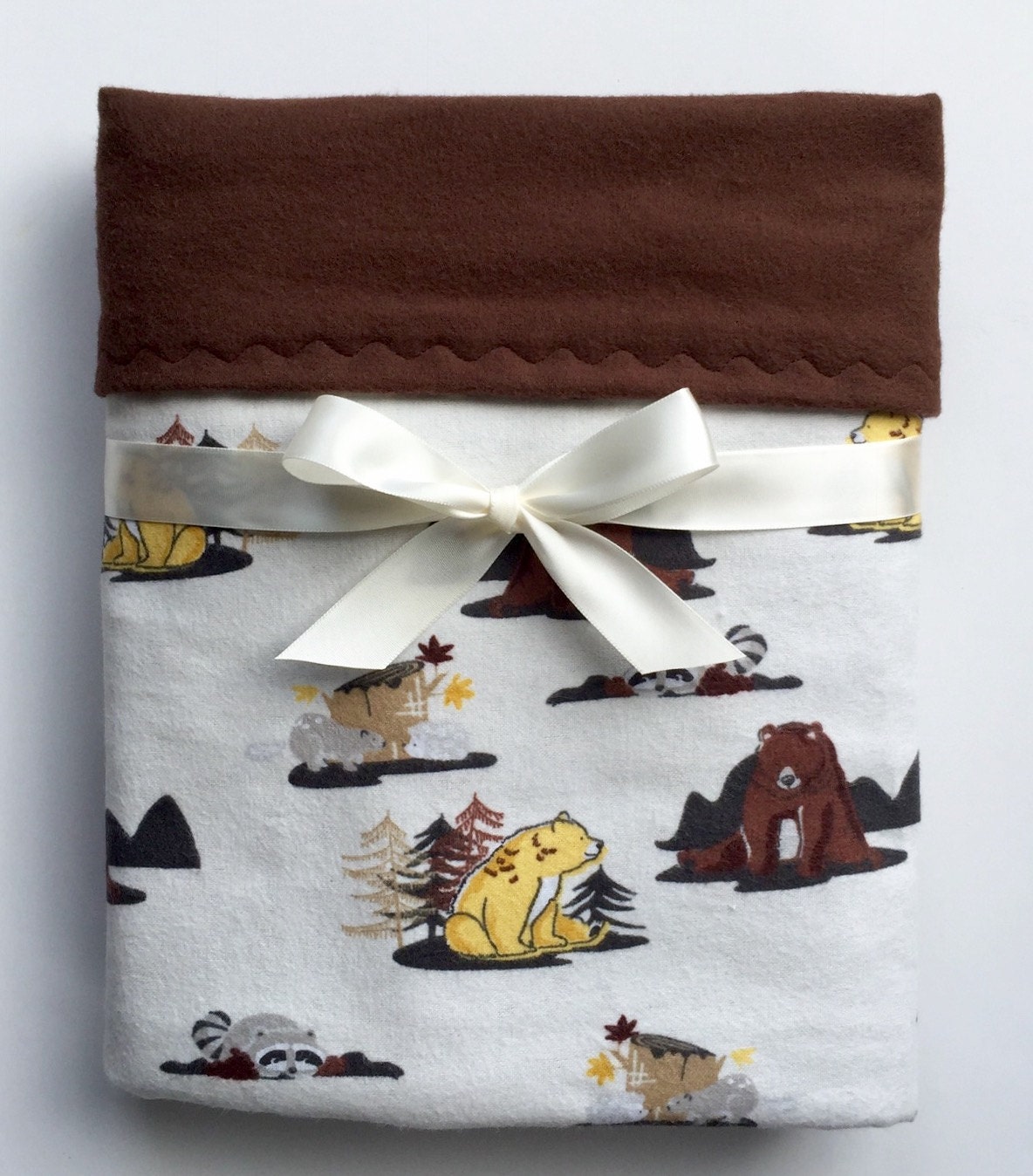 Woodland Flannel Blanket Flannel baby Blanket Boy Blanket