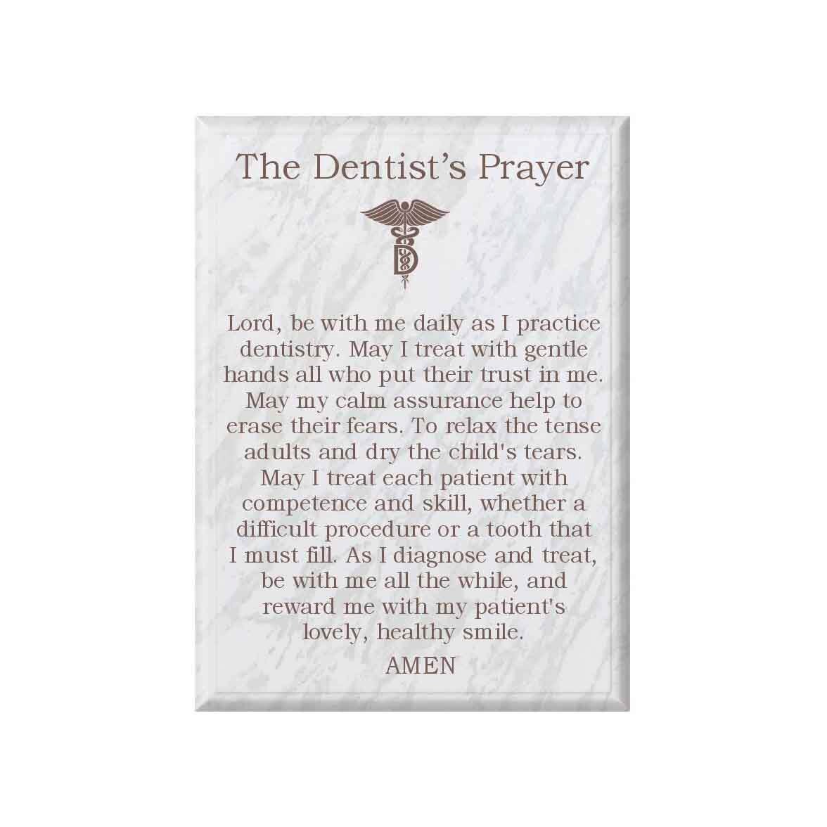 Dentist Prayer Plaque Dental Prayer Dentist Plaque DDS