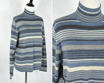 Striped turtleneck | Etsy