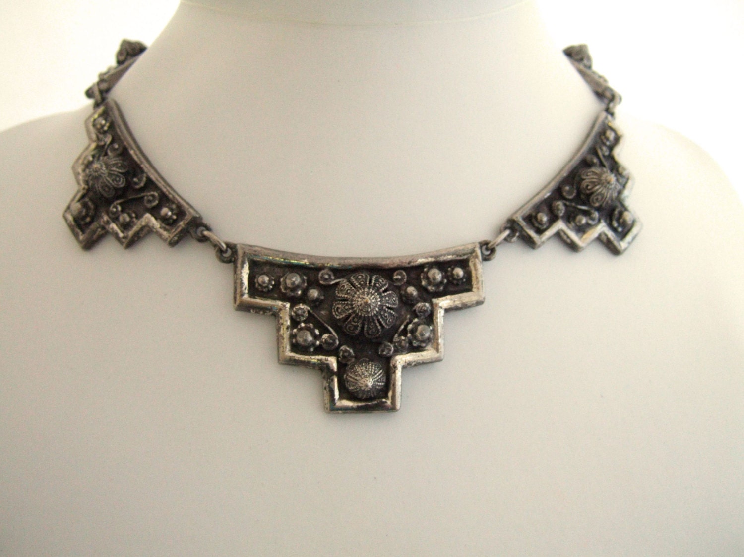 Rare Vintage Etruscan Jewelry Choker Necklace by JewelrybyIshi