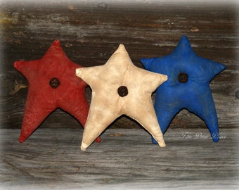 Primitive Star Bowl Fillers ~ Red White and Blue ~Americana Decor ~ Patriotic Decor ~ 4th of July ~ Memorial Day ~ Primitive Decor ~ Ornies