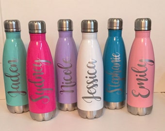 Personalized Stainless Steel Water Bottles, Girls Weekend Gifts, Bridesmaid Water Bittles, bridesmaid gifts, Bachelorette, Girls Weekend