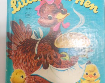 Vintage 1957 Little Red Hen (20) Rand McNally Junior Elf Book