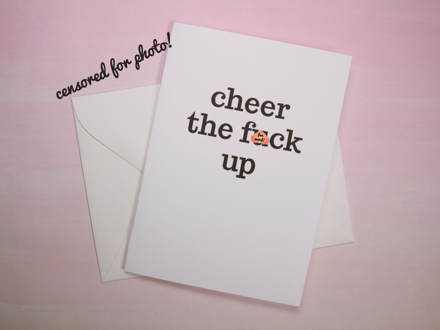 Funny Cheer Up Card Sympathy card thinking of you card