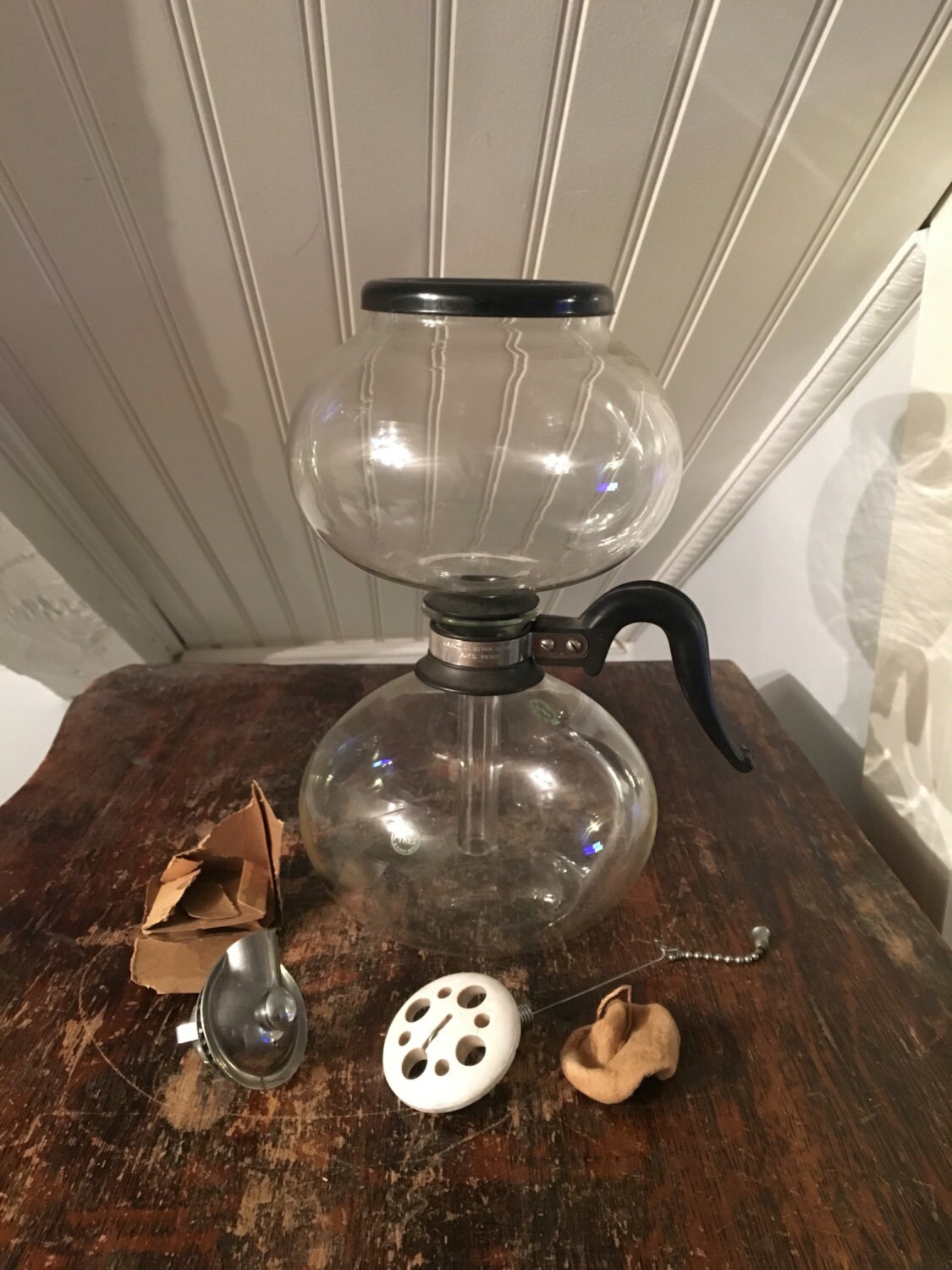 1920s Vintage 1930s Silex 8 Cup Glass Vacuum Coffee Pot