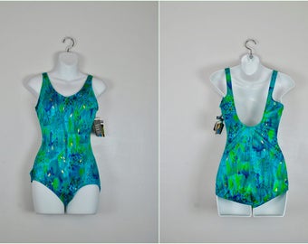 NOS Jantzen Swim Suit, NWT, Jantzen Bathing Suit, Vintage One Piece Swim