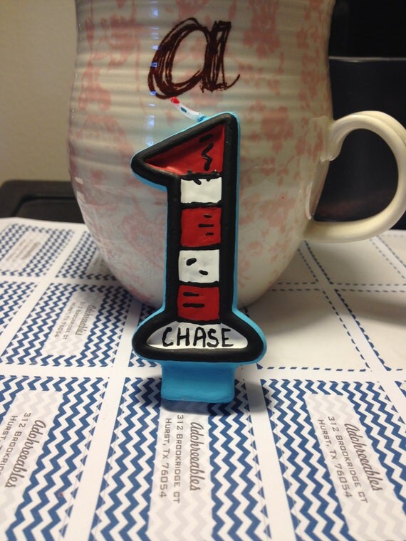 Seuss Custom Birthday Candle